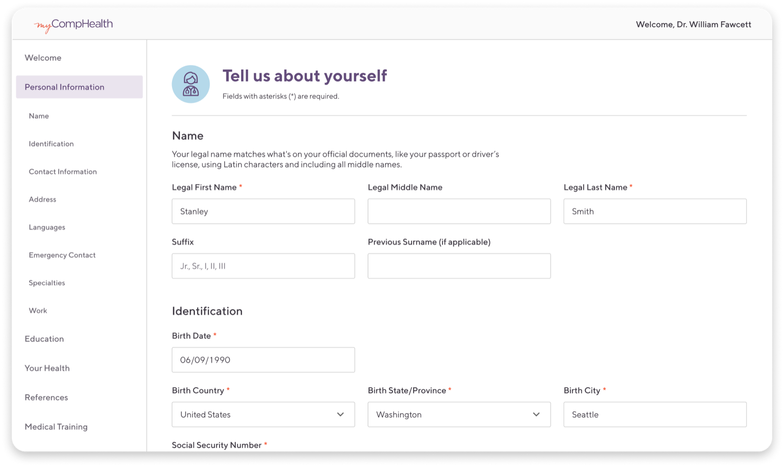 CHG Healthcare GMS Application