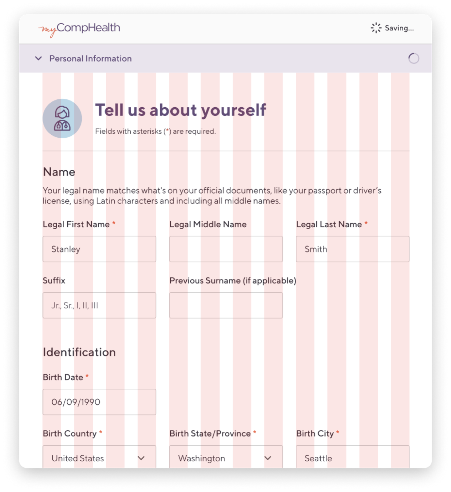Responsive application design across screen sizes